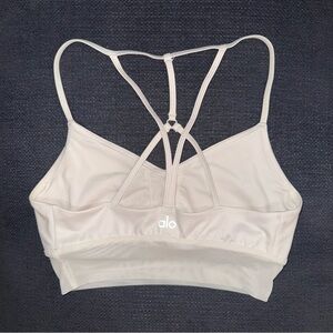Alo Yoga Lavish Sports Bra White - Small